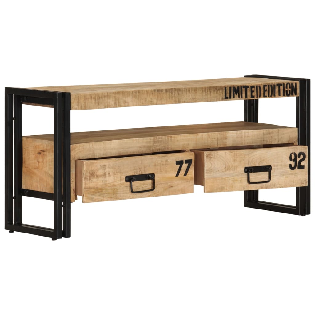 TV cabinet, 100x30x45cm, solid mango wood
