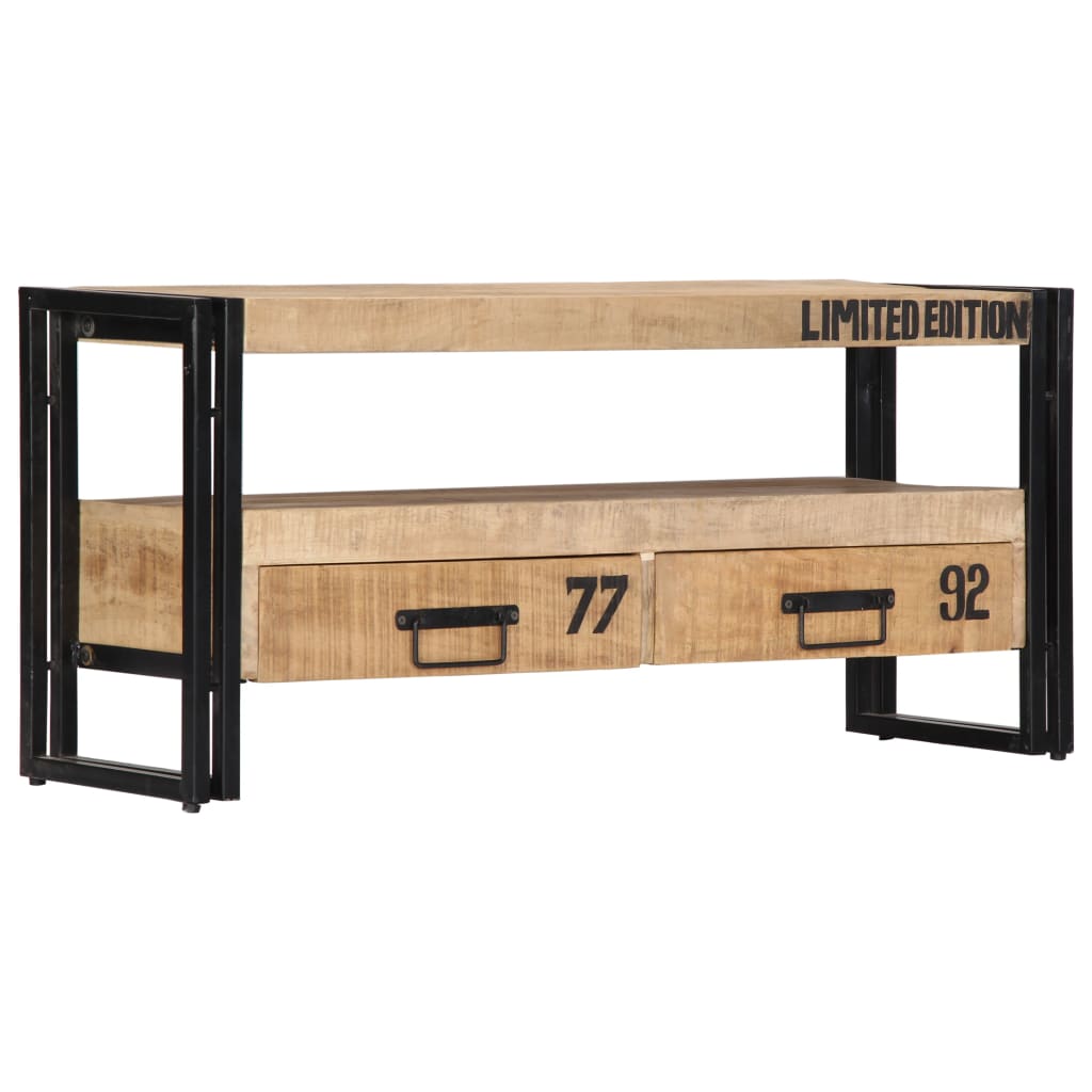 TV cabinet, 100x30x45cm, solid mango wood