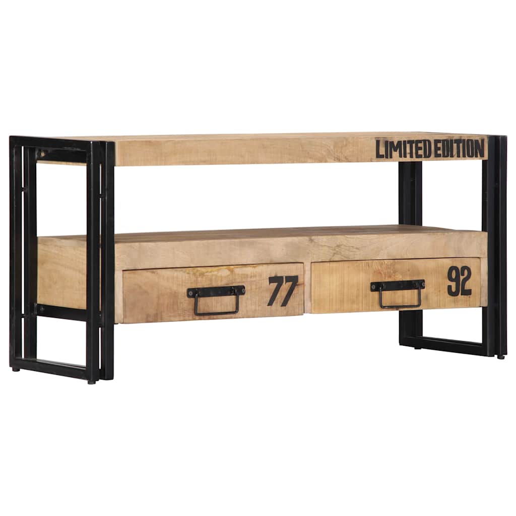 TV cabinet, 100x30x45cm, solid mango wood