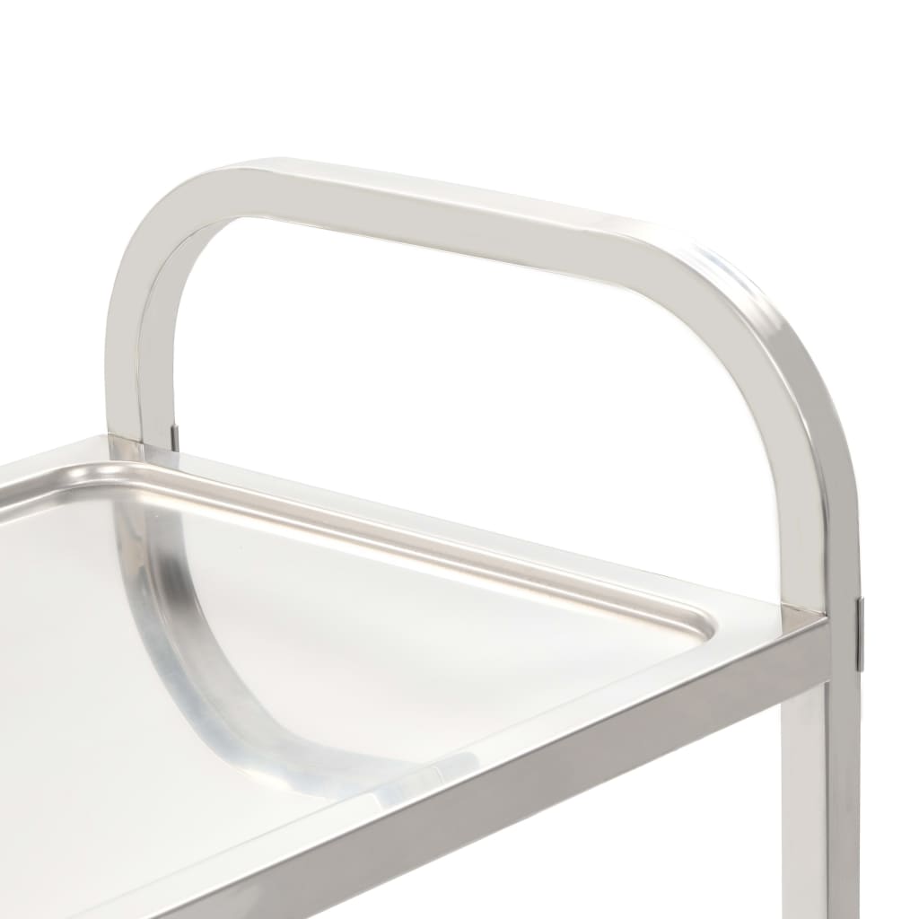 Kitchen trolley, 96.5x55x90cm, stainless steel
