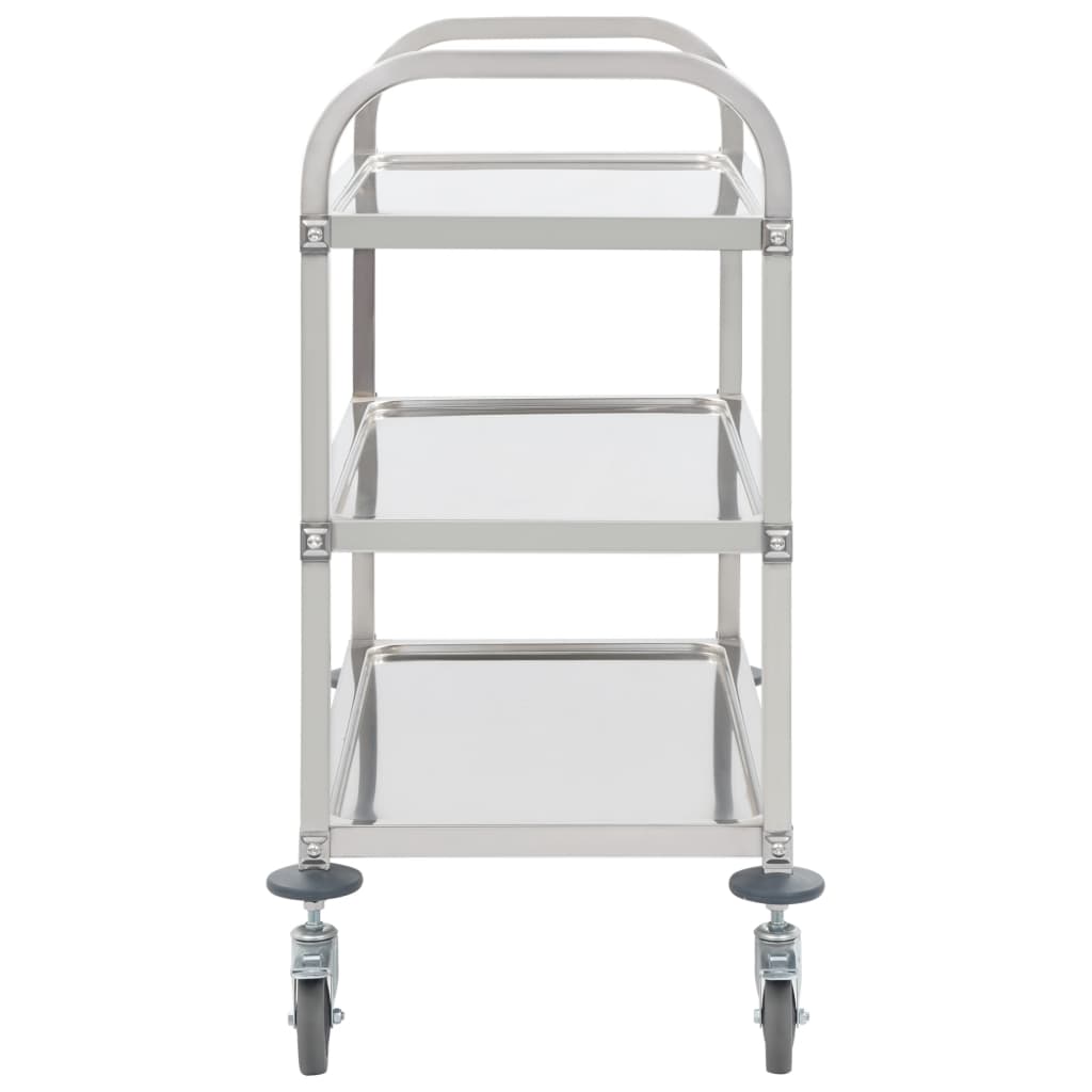Kitchen trolley, 95x45x83.5cm, stainless steel