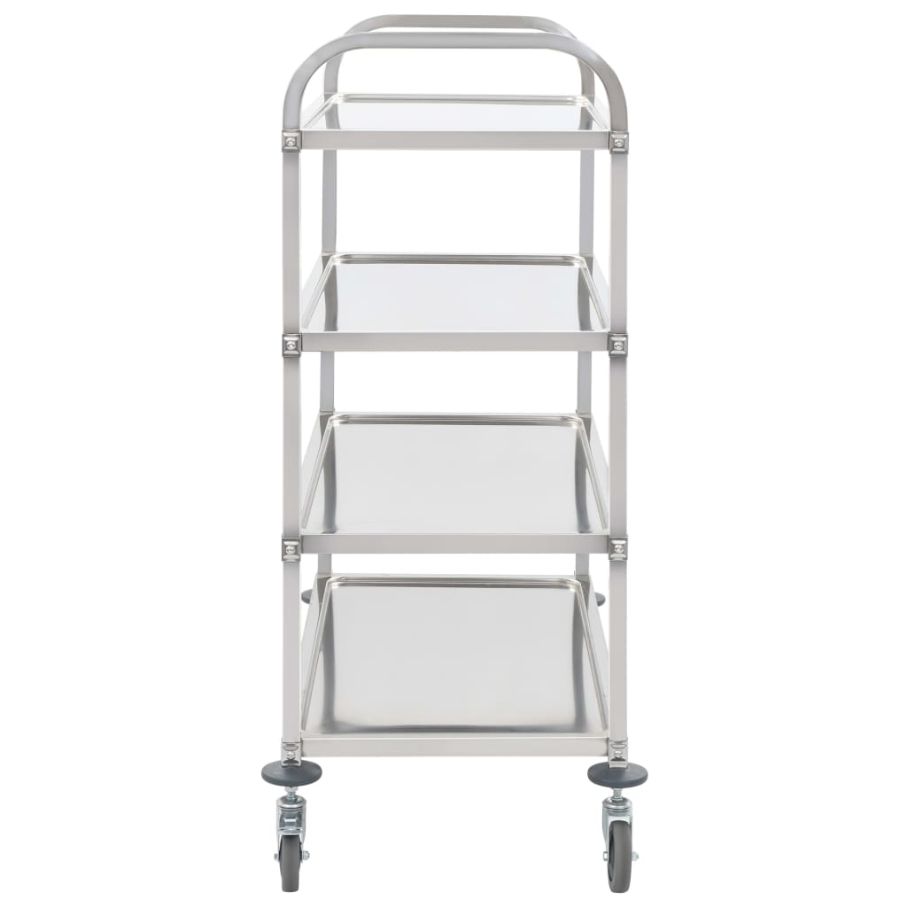 Kitchen trolley, 107x55x125cm, stainless steel