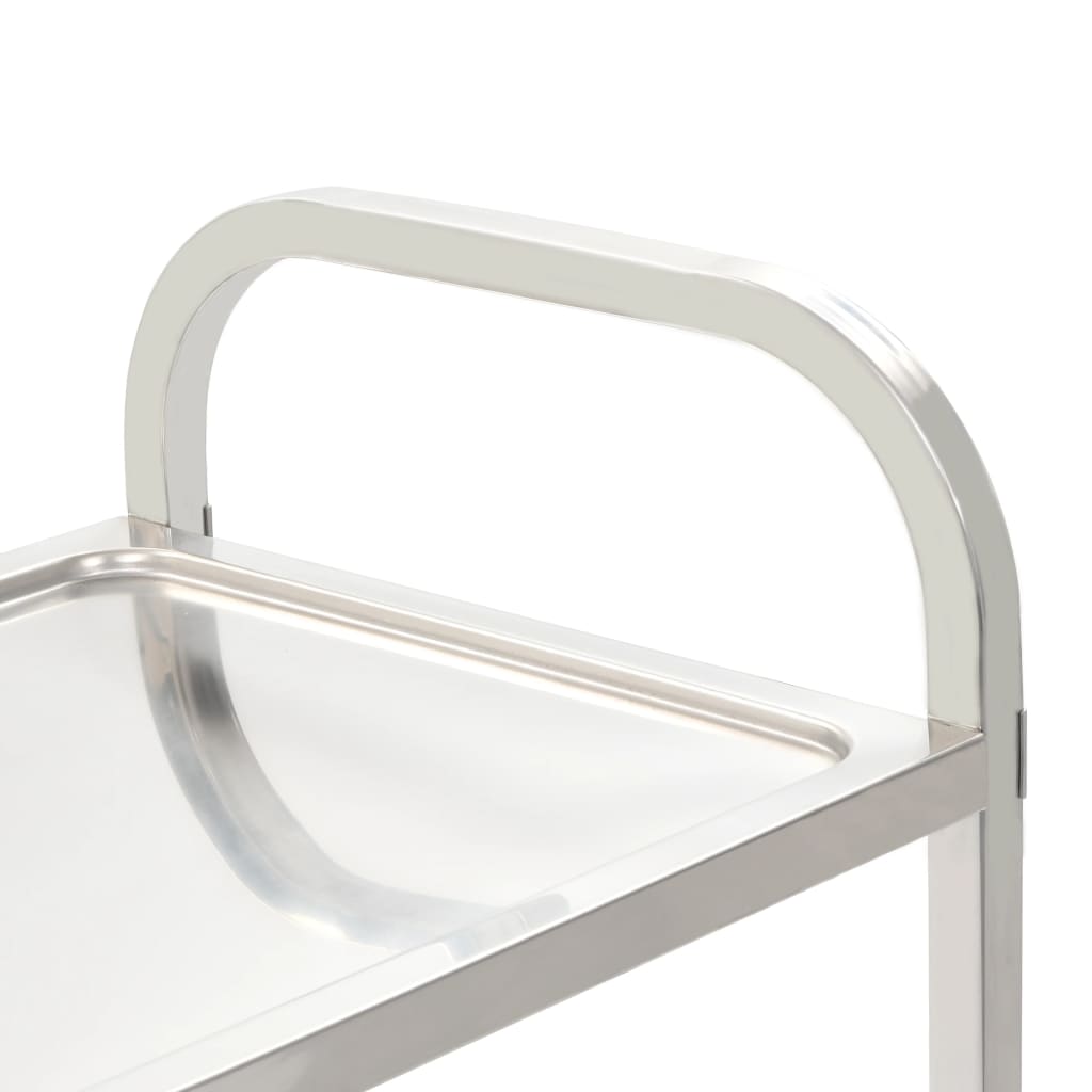 Kitchen trolley, 107x55x125cm, stainless steel