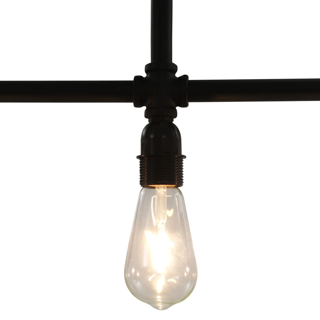 Griestu lampa, melna, 3 x E27 spuldzes