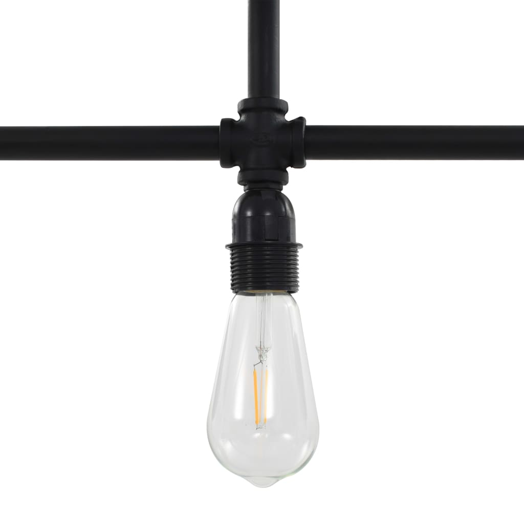Griestu lampa, melna, 3 x E27 spuldzes