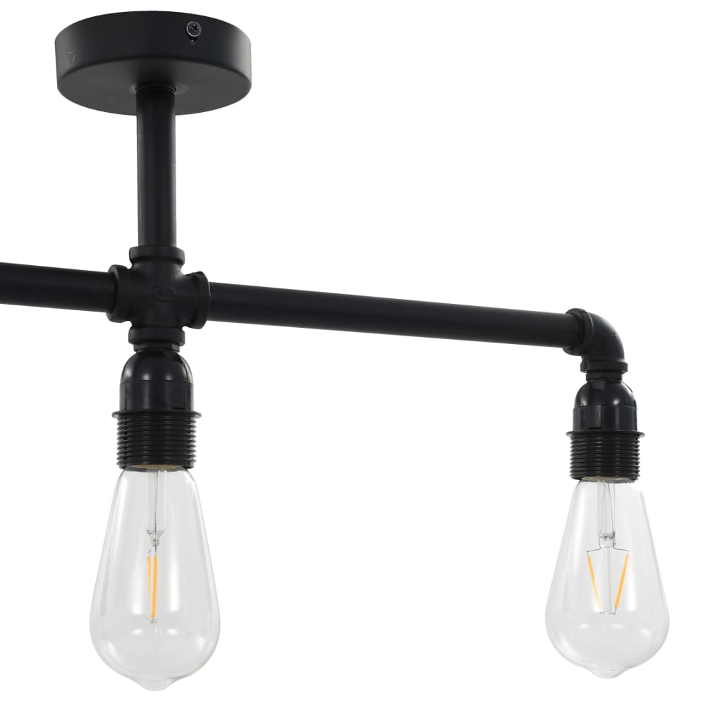 Griestu lampa, melna, 3 x E27 spuldzes