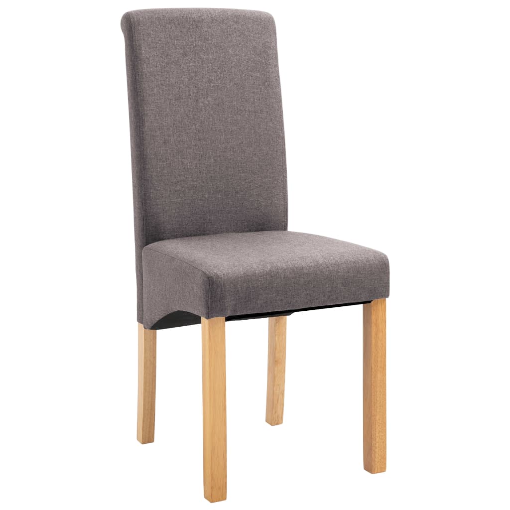 Valgomojo kėdės, 4vnt., taupe spalvos, audinys