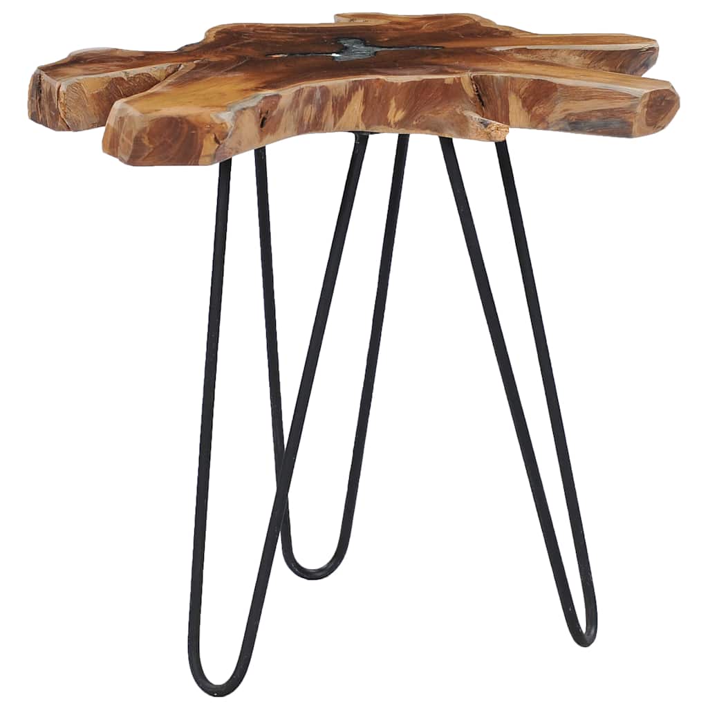 Coffee table, 70x45cm, solid teak and synthetic resin