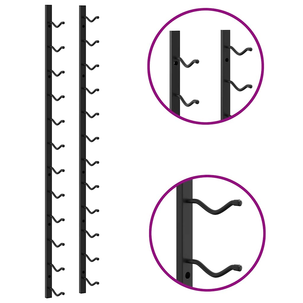 Prie sien. mont. stovas vynui skirtas 12 but., juodos sp., gel.