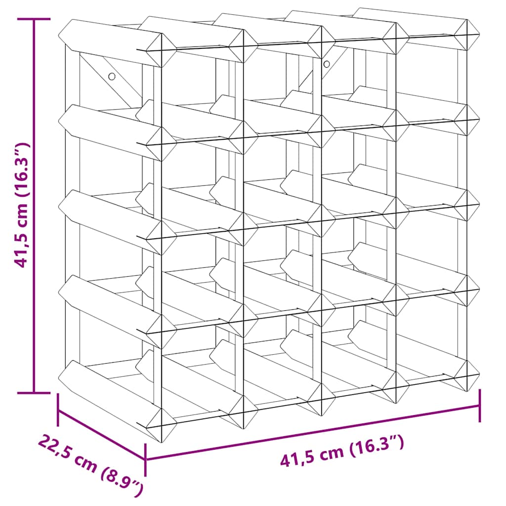 Stovas vynui skirtas 20 butelių, pušies medienos masyvas