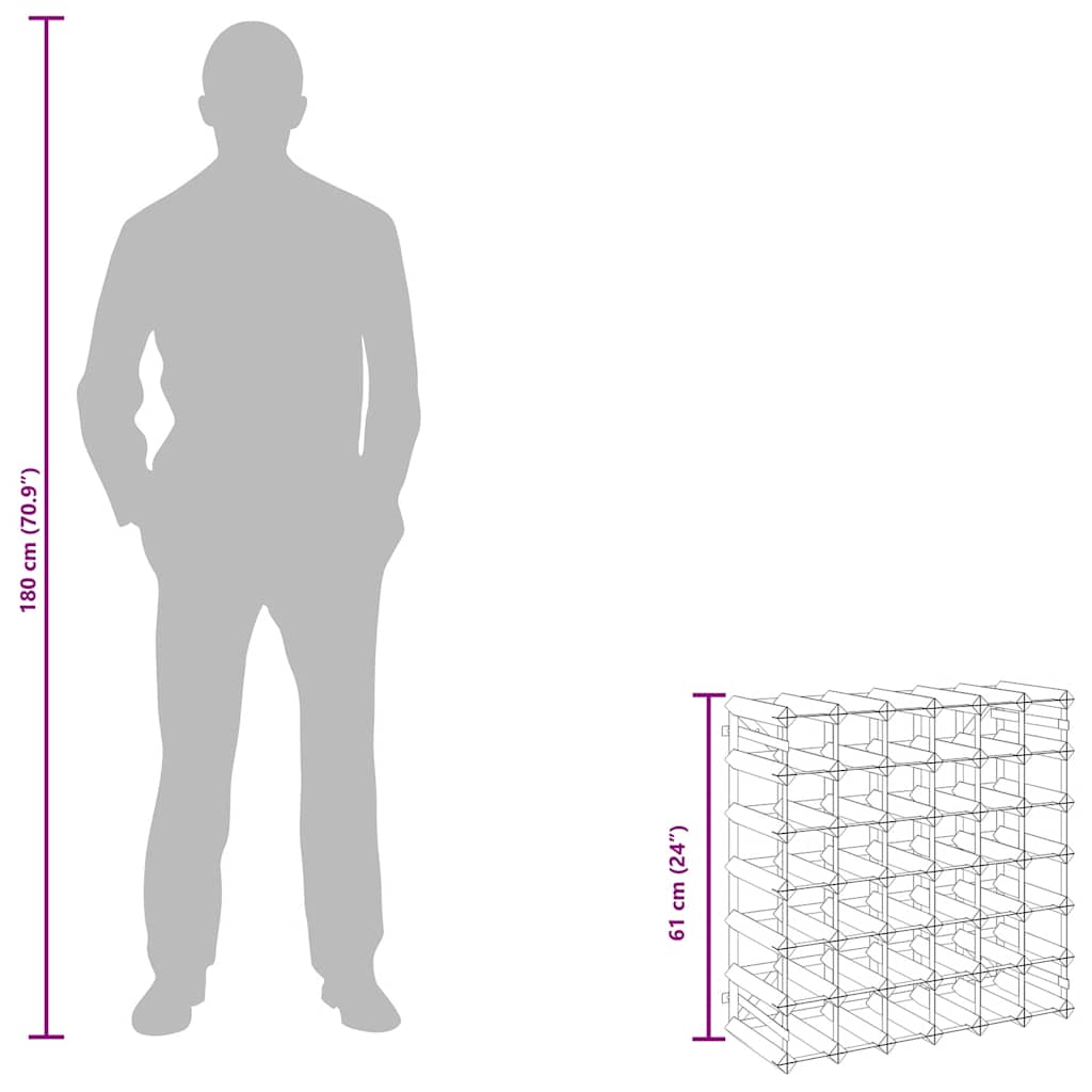 Stovas vynui skirtas 42 buteliams, pušies medienos masyvas