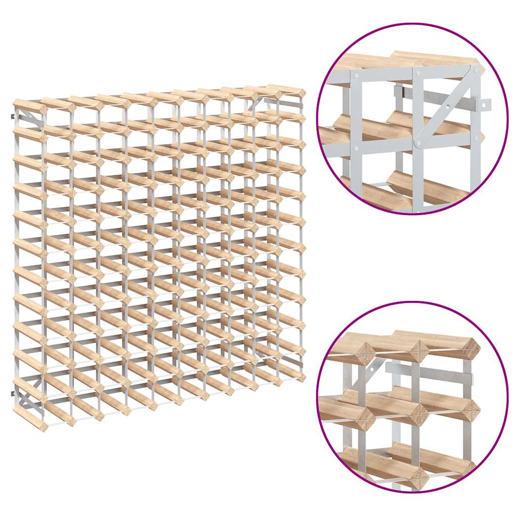 Stovas vynui skirtas 120 butelių, pušies medienos masyvas