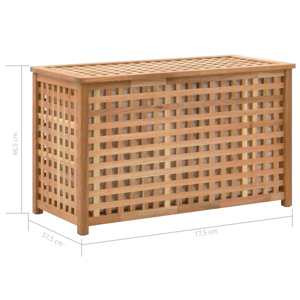 Veļas kaste, 77,5x37,5x46,5 cm, riekstkoka med. mas.