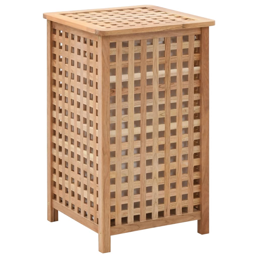 Laundry basket, 39x39x65 cm, walnut solid wood.