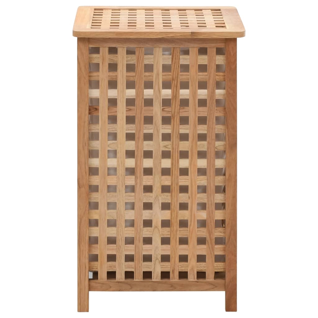 Laundry basket, 39x39x65 cm, walnut solid wood.