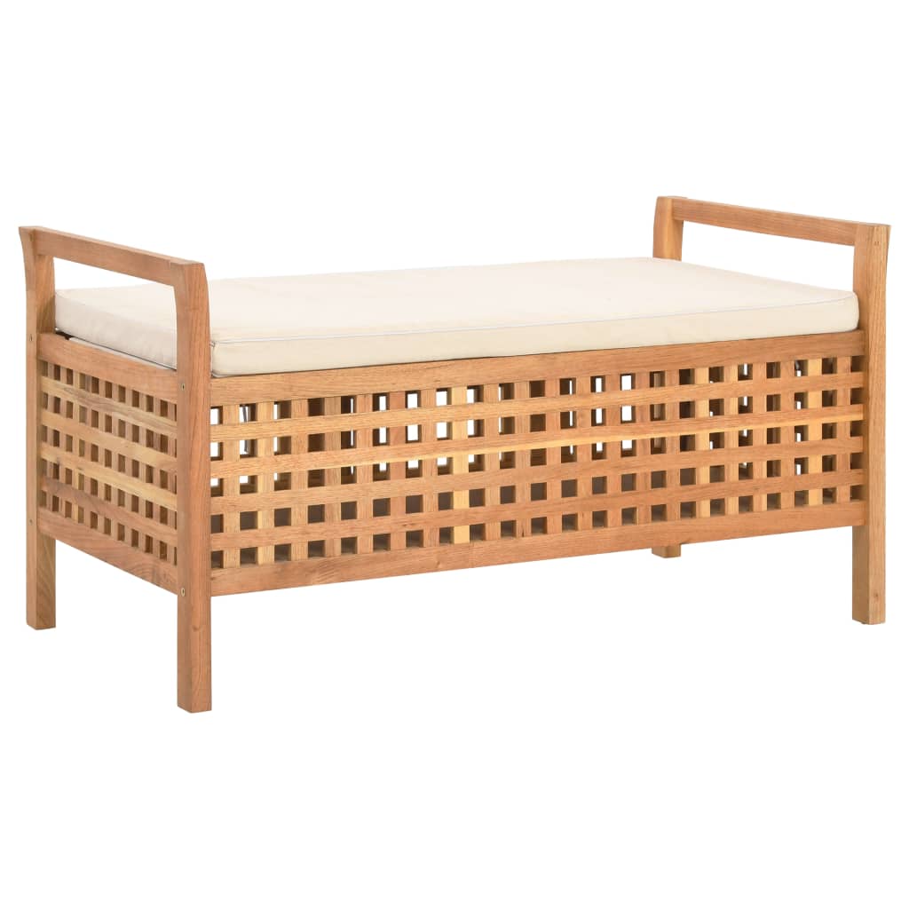 Storage bench, 93x49x49cm, walnut solid wood