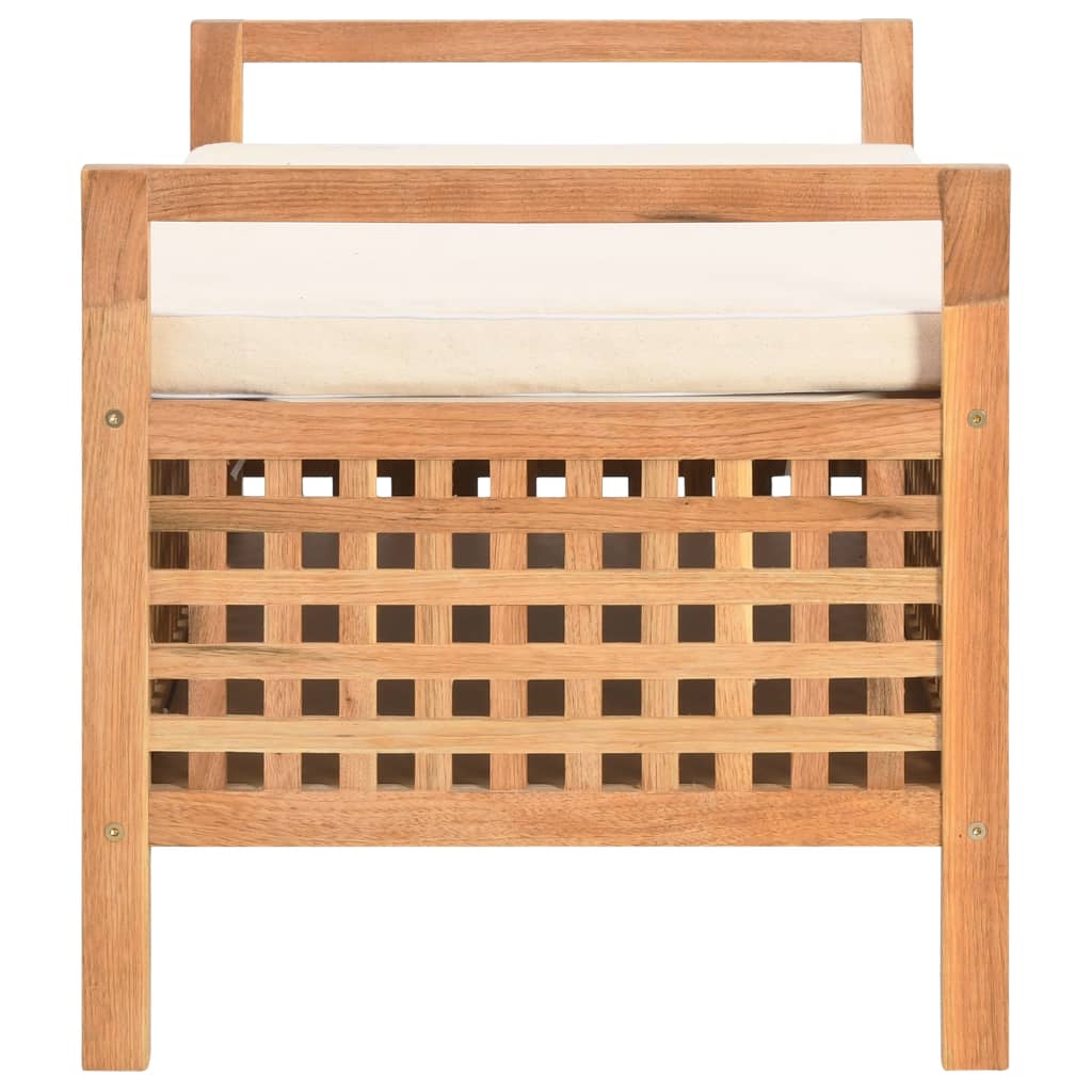 Storage bench, 93x49x49cm, walnut solid wood