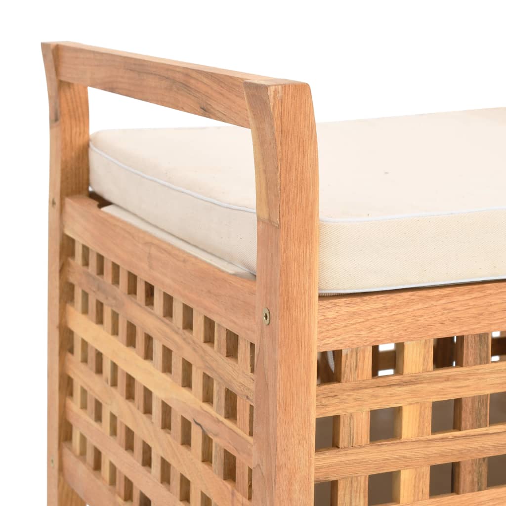 Storage bench, 93x49x49cm, walnut solid wood