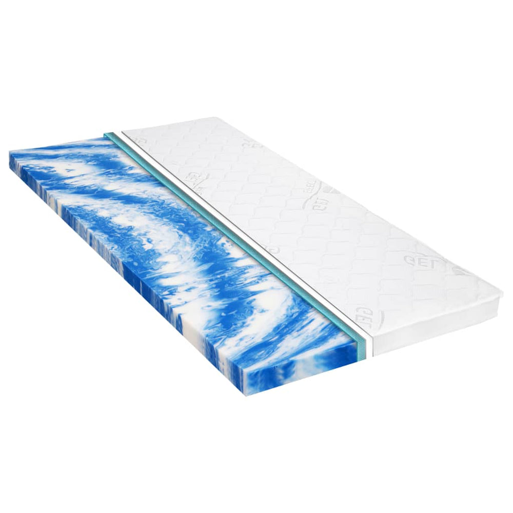 Mattress topper, 120x200 cm, gel foam, 7 cm