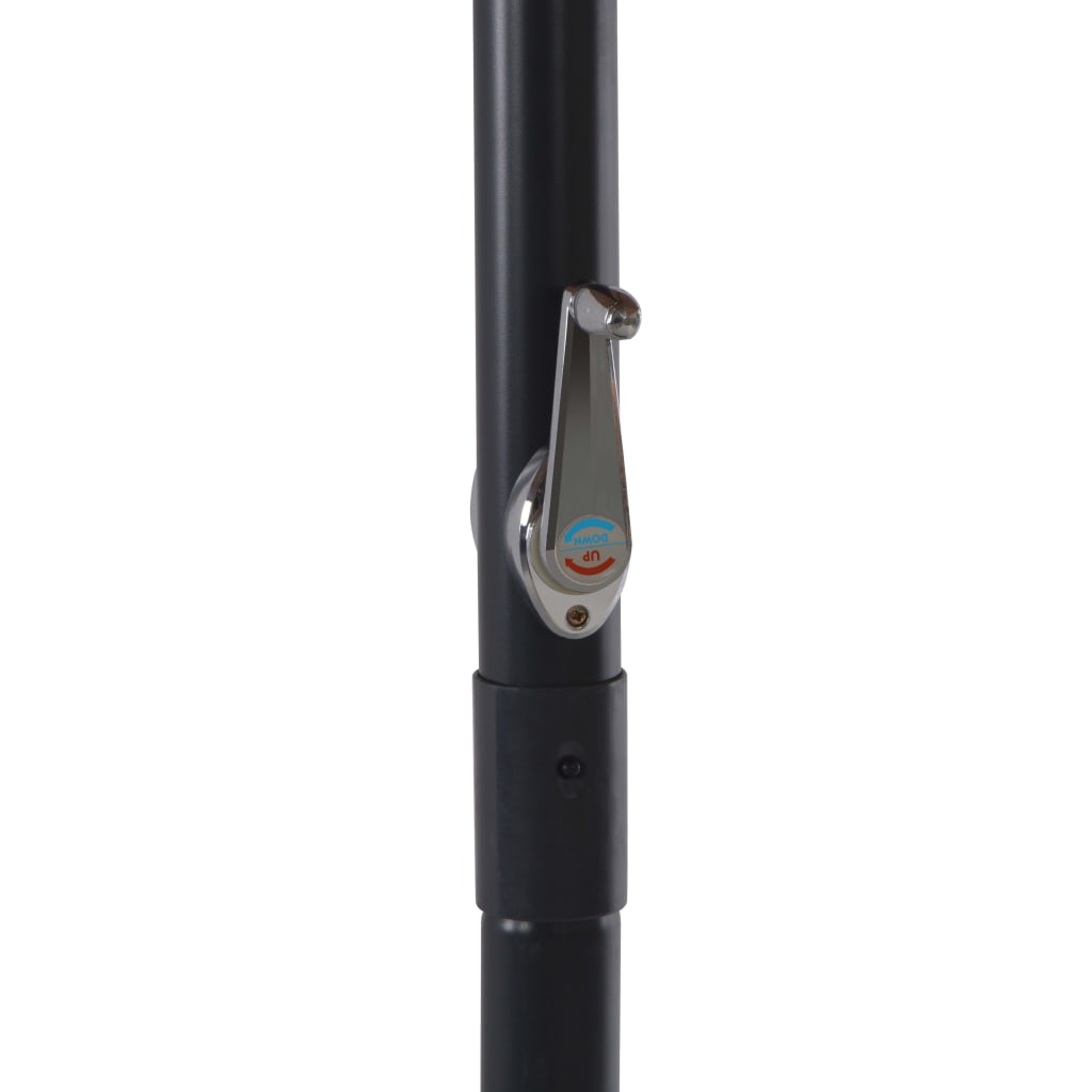 Garden Parasol with Portable Base, Anthracite