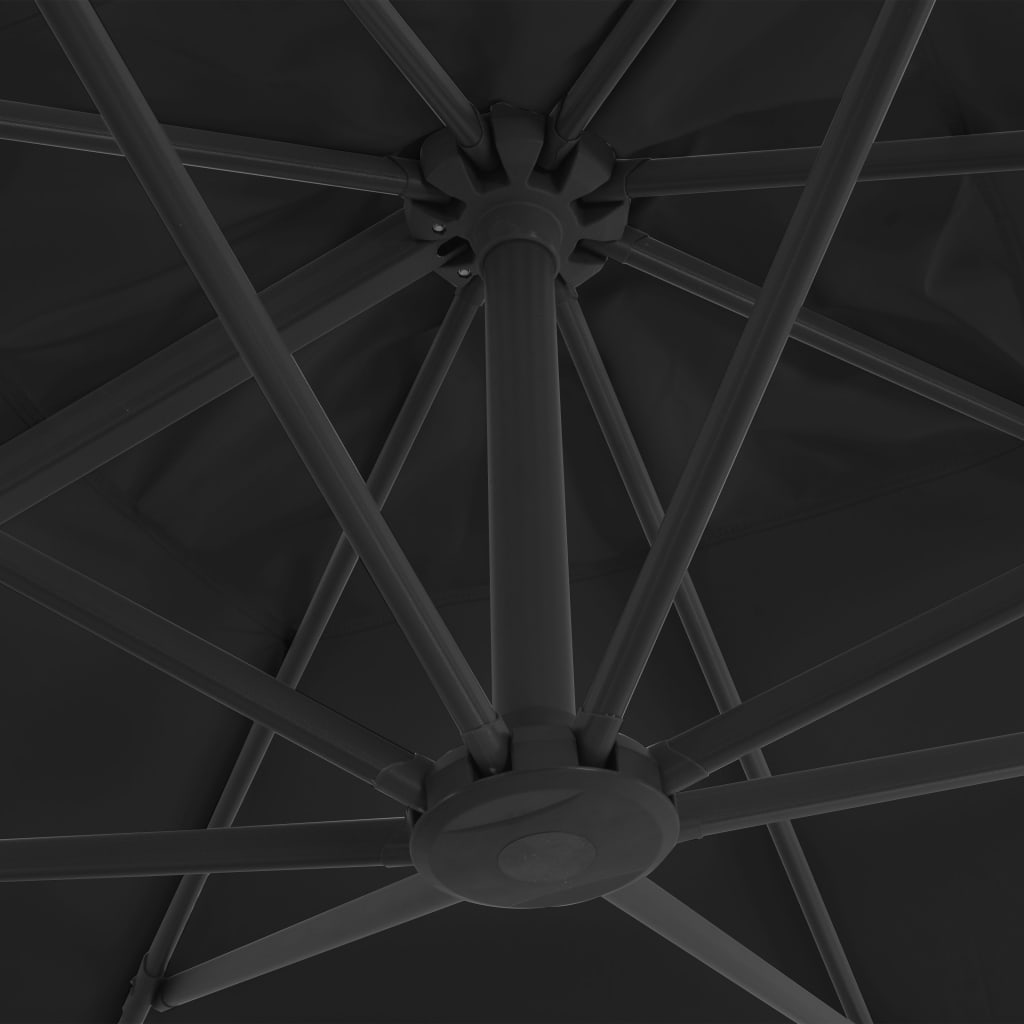 Dārza saulessargs BRADFORD, antracīts, 3x3x2,58 m