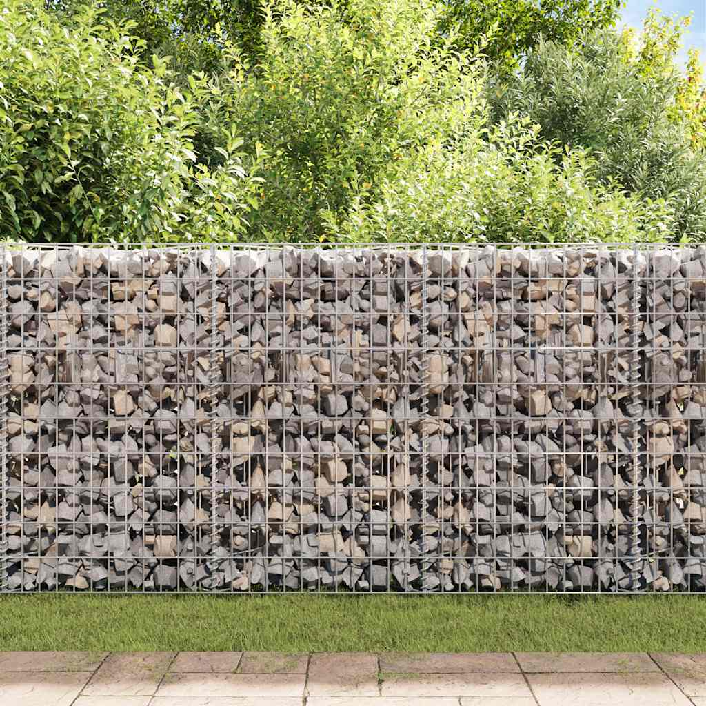 Gabion wall, galvanized steel, 450x30x100cm