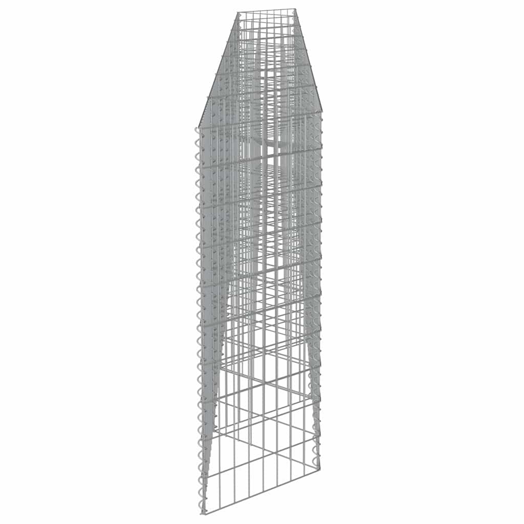 Gabion wall, galvanized steel, 450x30x100cm