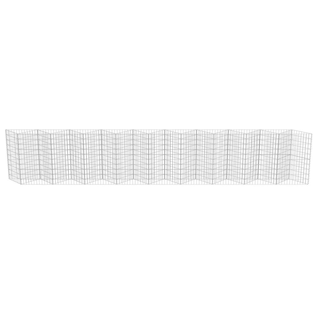 Gabionu siena, cinkots tērauds, 630x30x100cm