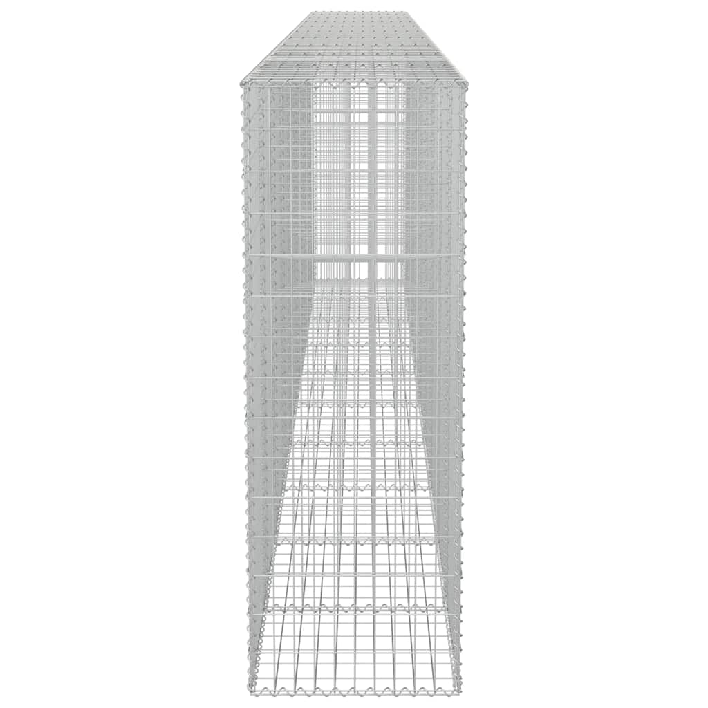 Gabion wall with cover, galvanized steel, 600x50x150cm