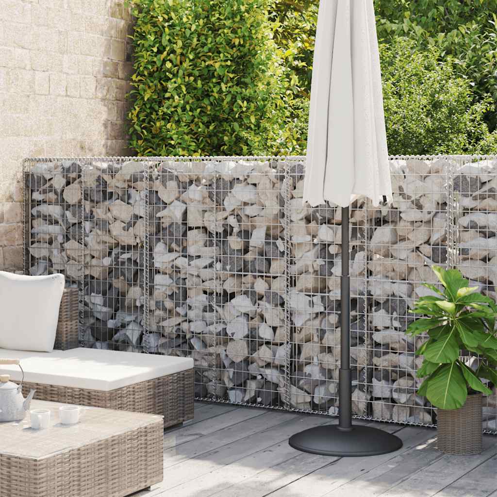 Gabion wall with cover, galvanized steel, 600x50x150cm