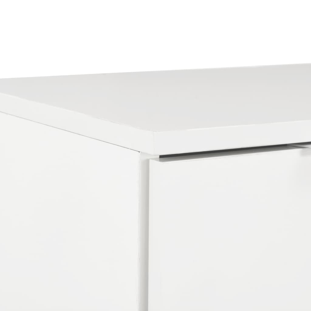 Sideboard, white, 71x35x80cm, engineered wood, high gloss