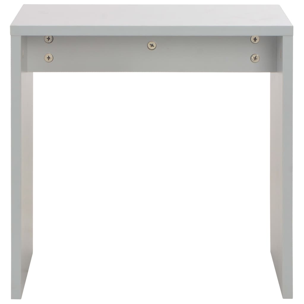 Dressing table with mirror and stool, grey, 104x45x131cm