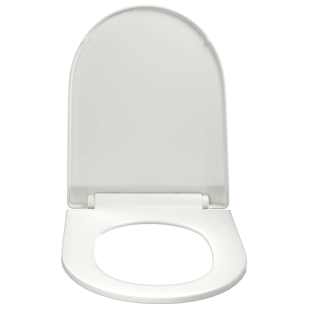 Toilet seat with Soft-close mechanism, white