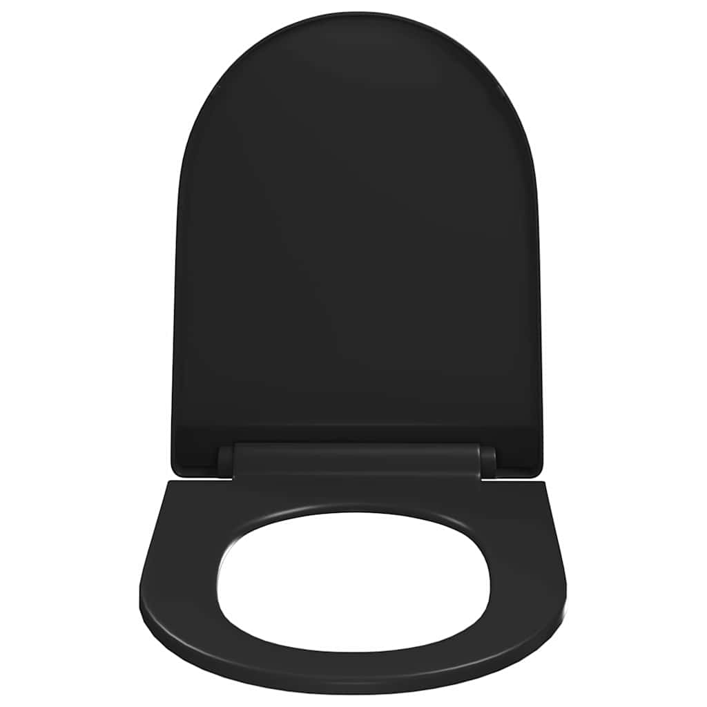 Klozeto sėdynė su Soft-close mechanizmu, juoda