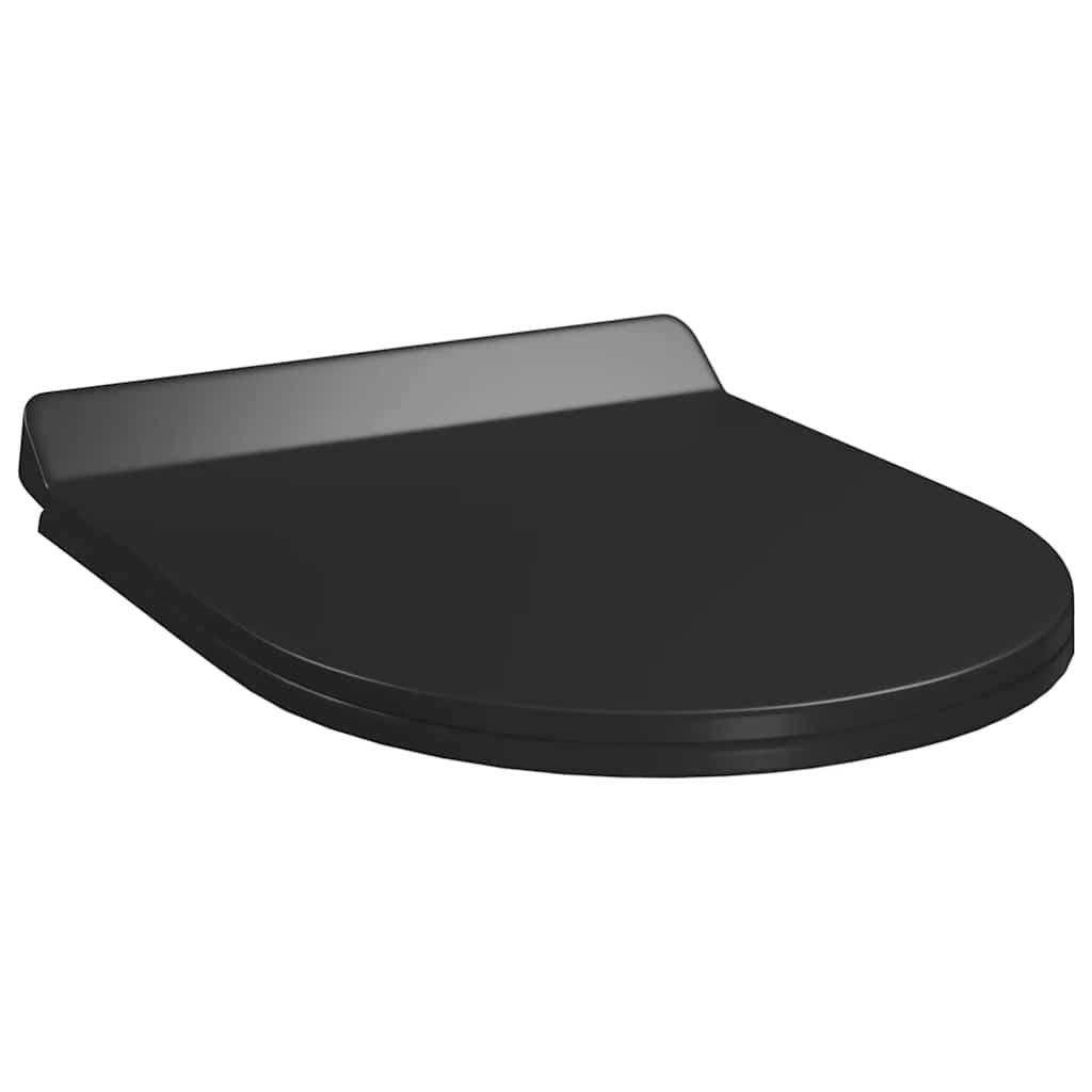Klozeto sėdynė su Soft-close mechanizmu, juoda
