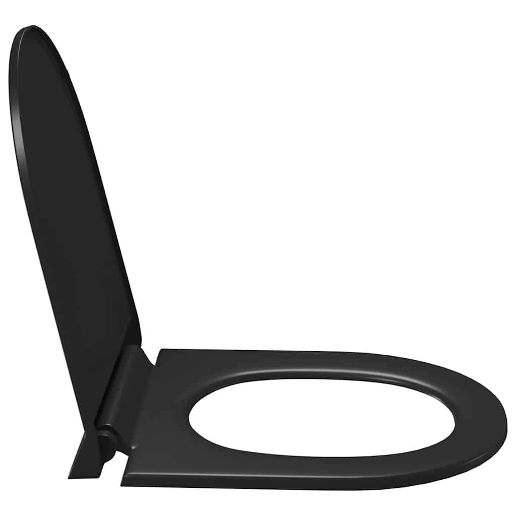 Klozeto sėdynė su Soft-close mechanizmu, juoda