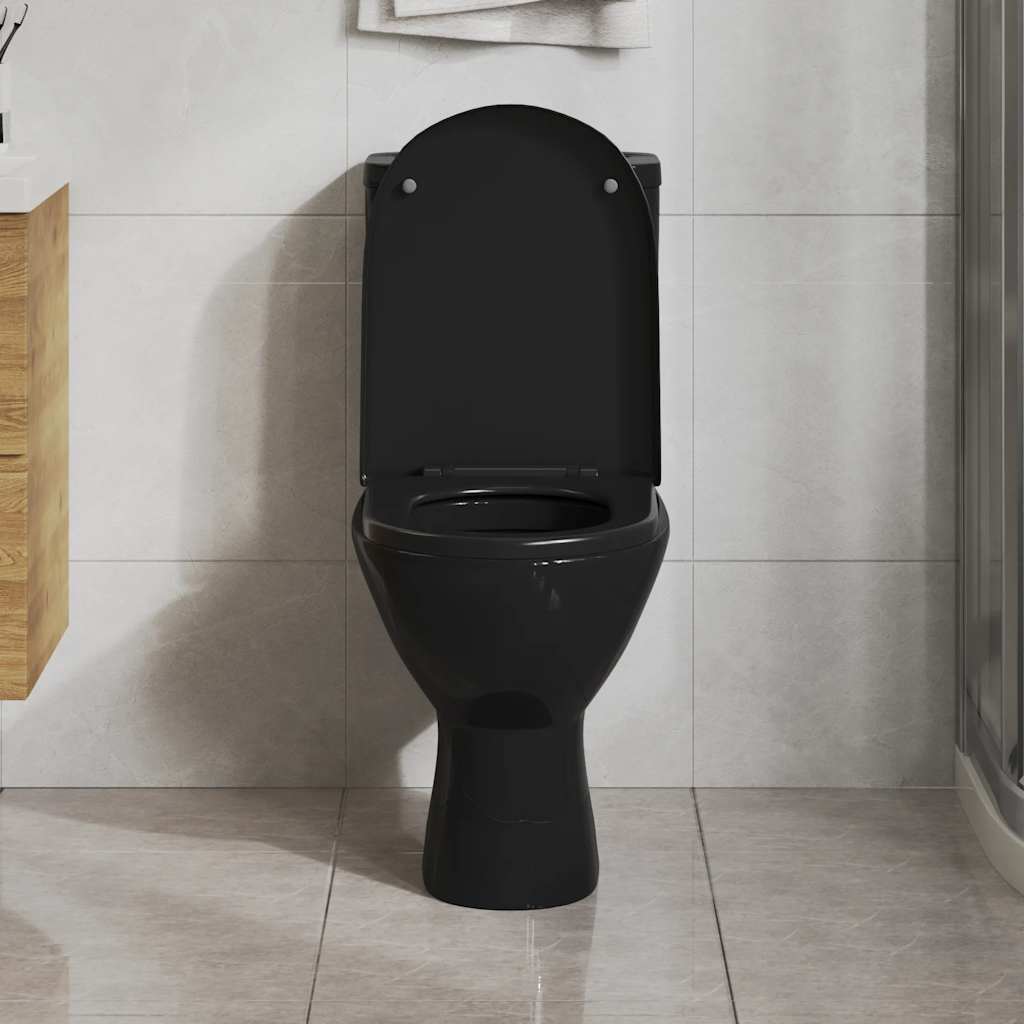Klozeto sėdynė su Soft-close mechanizmu, juoda