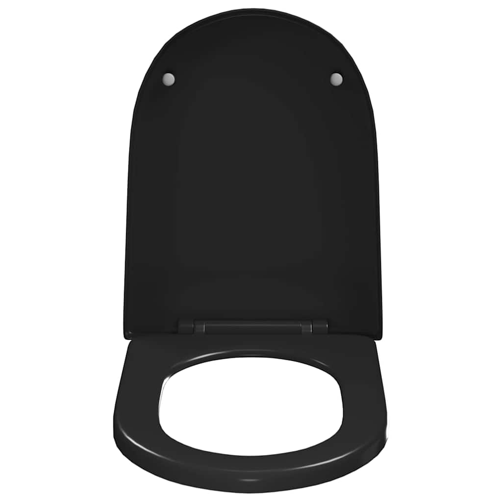 Klozeto sėdynė su Soft-close mechanizmu, juoda