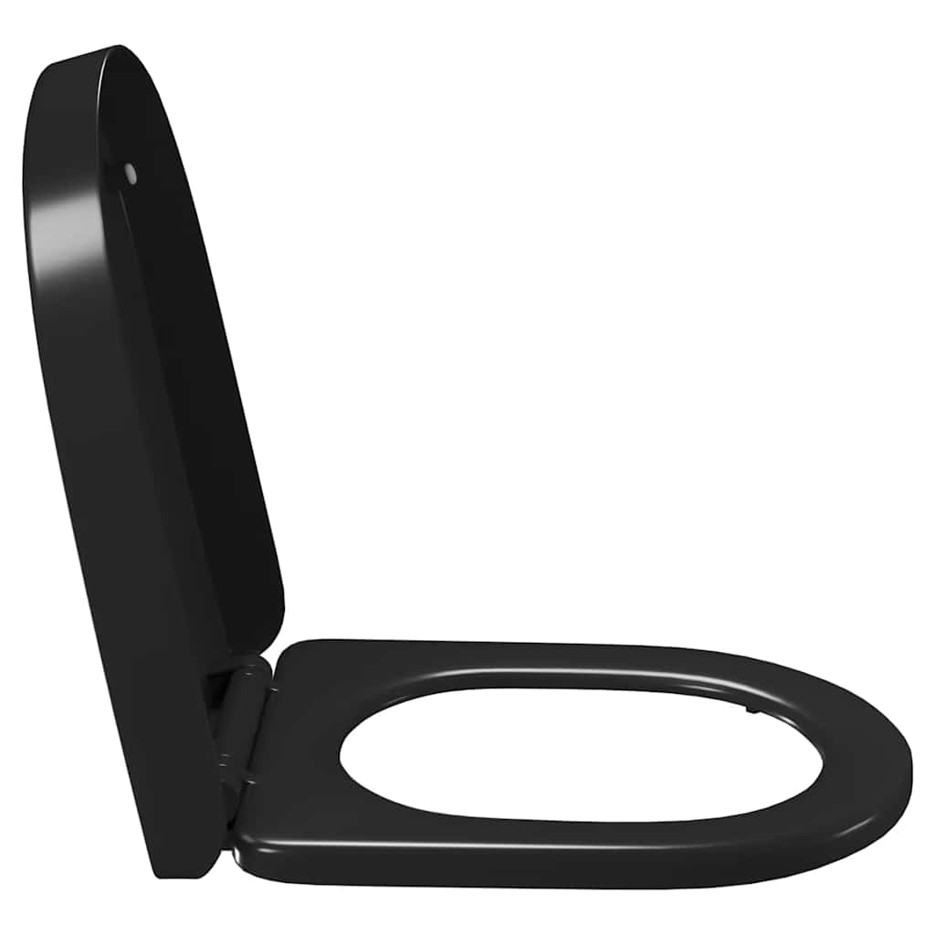 Klozeto sėdynė su Soft-close mechanizmu, juoda
