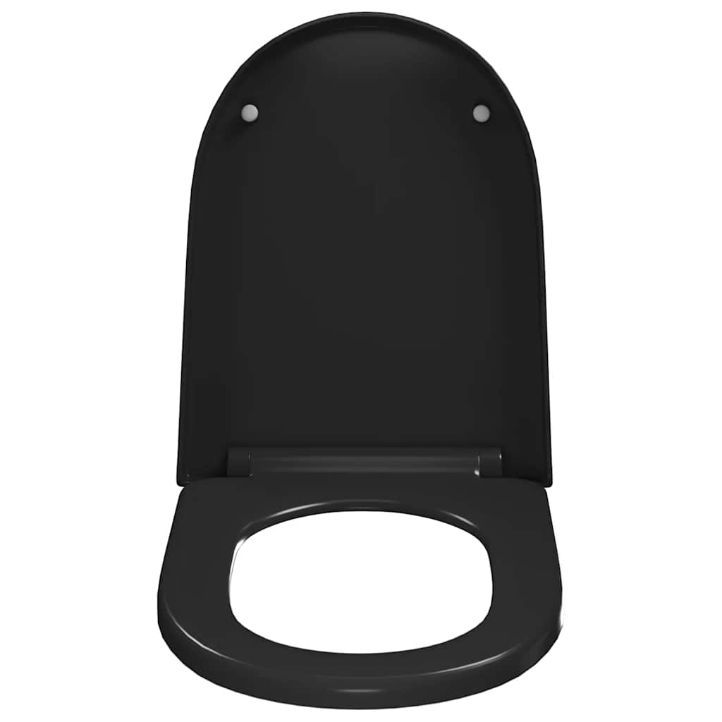 Klozeto sėdynė su Soft-close mechanizmu, juoda