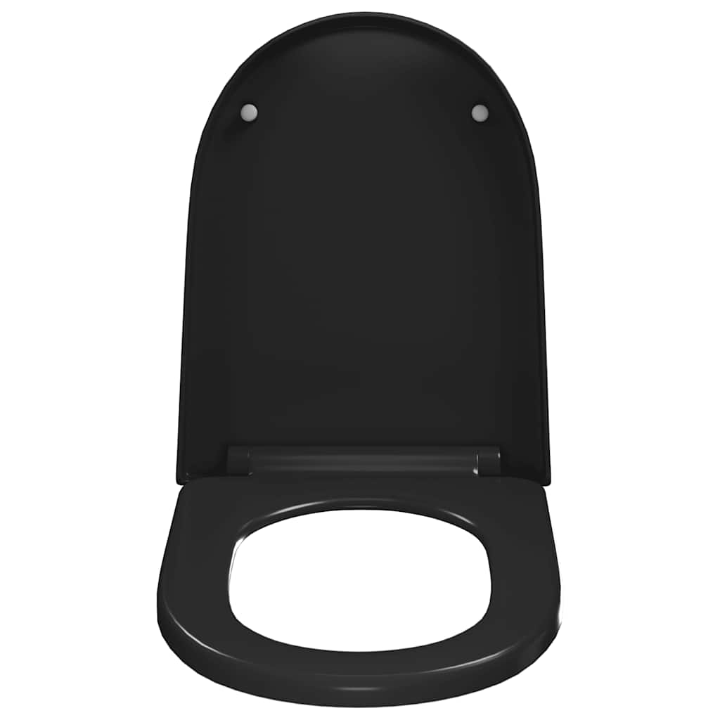 Klozeto sėdynė su Soft-close mechanizmu, juoda