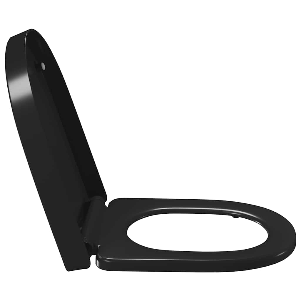 Klozeto sėdynė su Soft-close mechanizmu, juoda