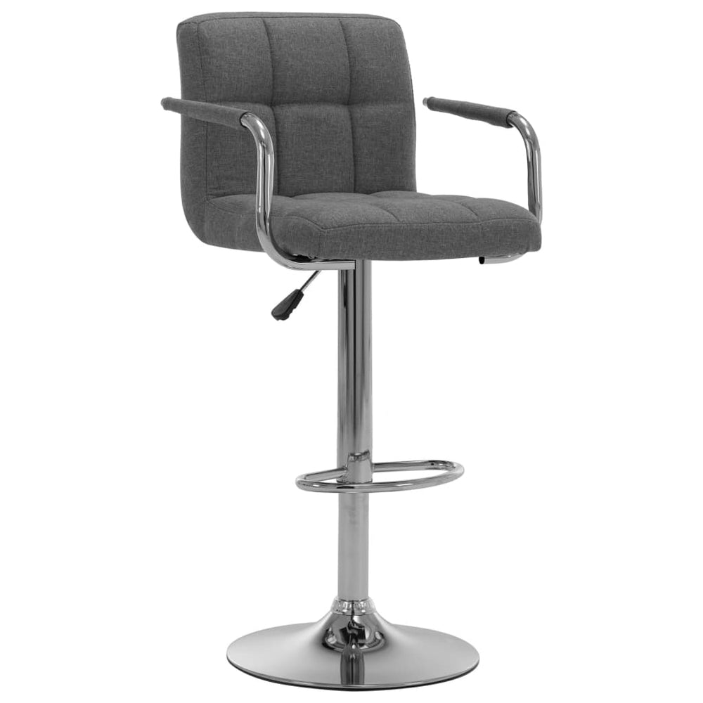 Bar stool, light grey, fabric