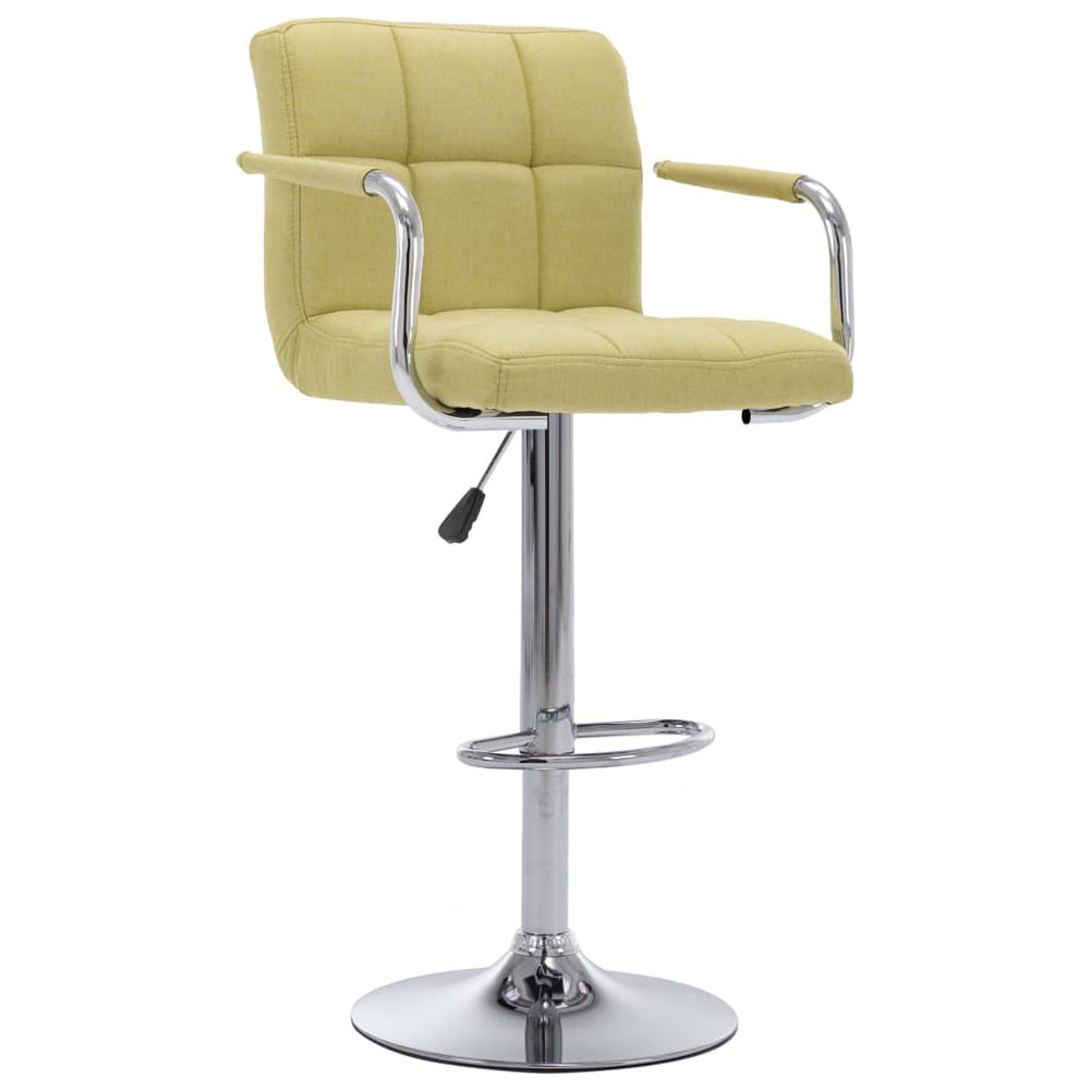 Bar stool, green, fabric
