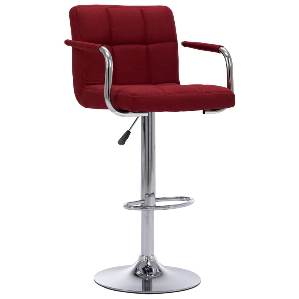 Bar stool, wine color, fabric