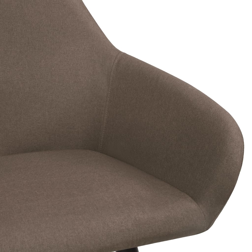 Dining chairs, 2 pcs, brown, fabric