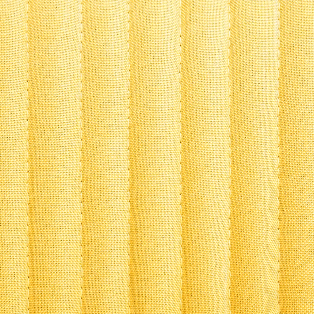 Dining chairs, 2 pcs, yellow, fabric
