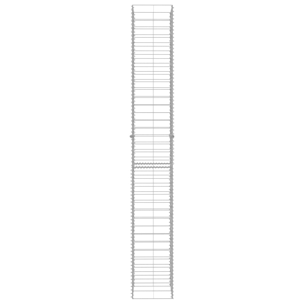 Gabionų krepšiai, 3 vnt., 25x25x197cm, galvanizuotas plienas
