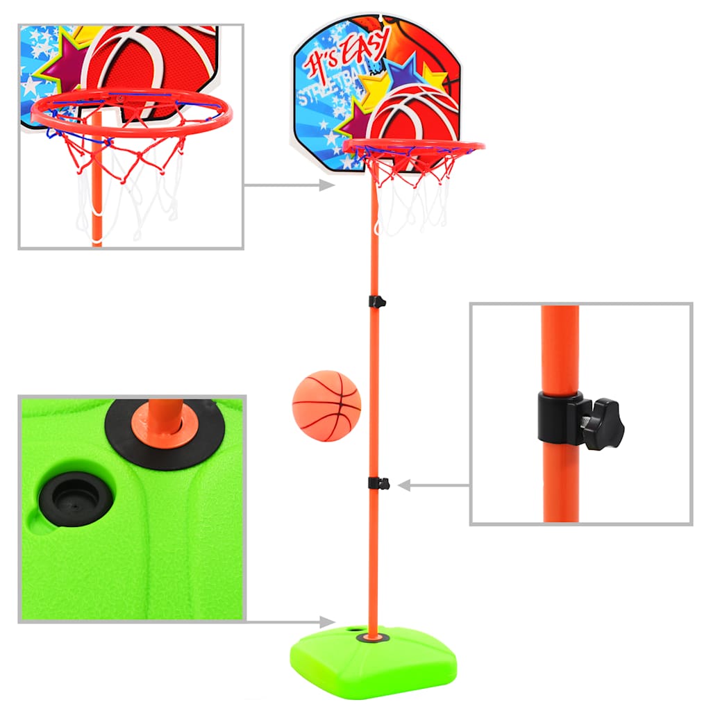 Bērnu basketbola groza un bumbas komplekts