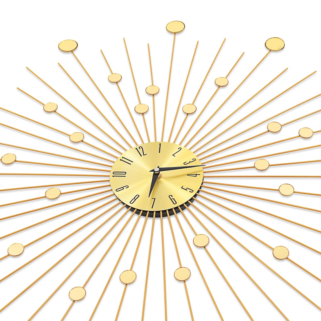 Wall clock, gold-coloured, 70 cm, metal